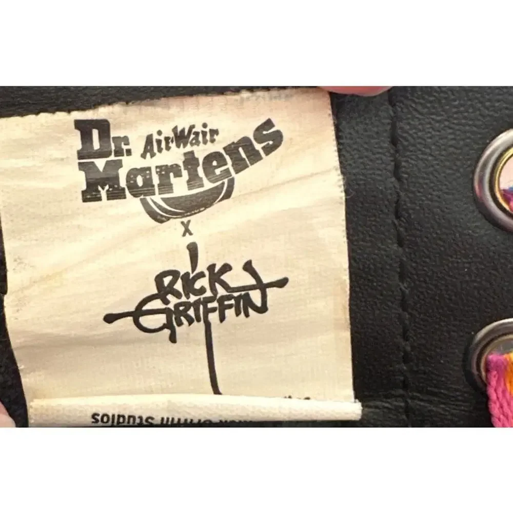 Dr Martens Rick Griffin Boots Black Size M7 W8
